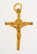 A crucifix pendant, unmarked, length approx. 2.8cm, 3.0grams.