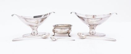 A mixed group of silver including;