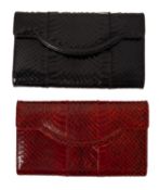 Two clutch bags.