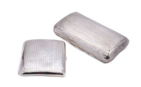 A mid 19th century Dutch silver cigar case marked .