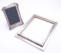 A large George V silver photograph frame by Mappin & Webb, Birmingham 1914,