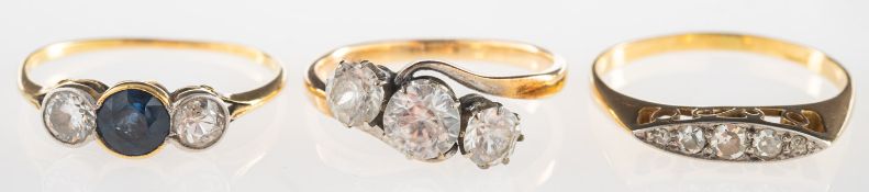 A group of three rings,