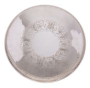 An Elizabeth II silver gallery tray by Barker Ellis Silver Co, Birmingham 1973,