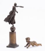 A Grand Tour souvenir patinated metal mo