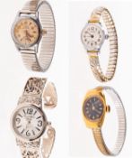 A selection of ladies fashion watches to