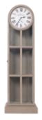 A painted wood and glazed vitrine with t