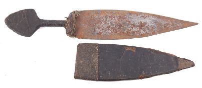 An East African iron dagger, early 20th