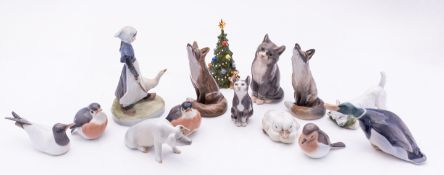 Twelve Royal Copenhagen and similar porc