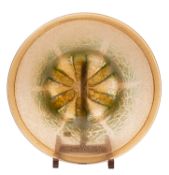 A W.M.F. Ikora glass dish of lobed circu