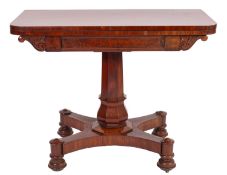 A Regency mahogany tea table, circa 1815