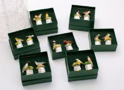 A collection of various thimbles' birds