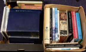 A quantity of reference books or antique