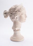 A stone composition bust of the Diana Ch