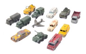 A small group of loose diecast vehicles,