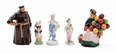 Two Royal Doulton figures The Old Balloo