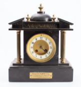 Richard et Cie, Paris a black slate mant