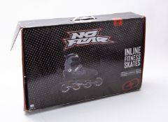 A pair of 'No Fear' Inline Fitness skate