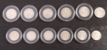 Shillings, 1923,1928,1929,1925,1927,1926