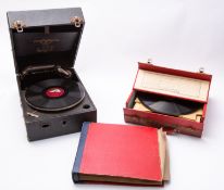 A Columbia No 109A 'Grafonola' gramophon