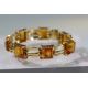 A Charles de Temple Gold Bracelet with Citrines, signed c de t..Marked with London import - Image 4 of 16