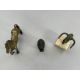 Three bronze Beasts, 19th century and earlierincluding a prancing horse, an elephant, and a Luristan - Image 6 of 7