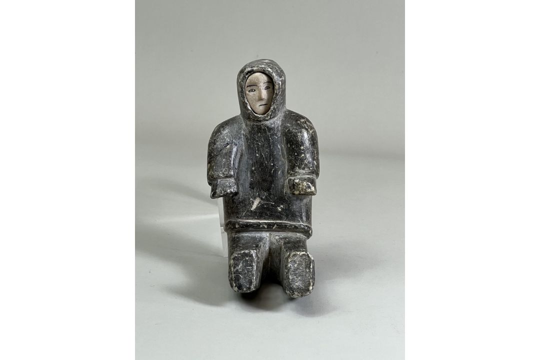 An Inuit Stone Figurine. Artic Canada ca. 1940's - Image 2 of 13