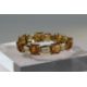 A Charles de Temple Gold Bracelet with Citrines, signed c de t..Marked with London import - Image 3 of 16