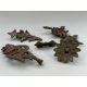 Five Bronze Bodhisattva Ornaments,c.1900,including a flower, a bell and scarves, and a double - Image 10 of 14