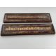A Pair of inscribed Sutra Covers, Nepal, 19/20th centuryin gilt on red, the inscription with - Image 5 of 5