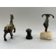 Three bronze Beasts, 19th century and earlierincluding a prancing horse, an elephant, and a Luristan - Image 3 of 7