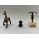Three bronze Beasts, 19th century and earlierincluding a prancing horse, an elephant, and a Luristan - Image 7 of 7