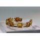 A Charles de Temple Gold Bracelet with Citrines, signed c de t..Marked with London import - Image 9 of 16