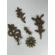 Five Bronze Bodhisattva Ornaments,c.1900,including a flower, a bell and scarves, and a double - Image 9 of 14
