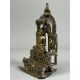 A Bronze Jain shrine. India 15th century.A Jain shrine depicting a Tirthankara with silver inlaid - Image 4 of 18