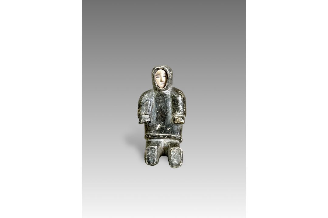 An Inuit Stone Figurine. Artic Canada ca. 1940's - Image 1 of 13