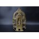 A Bronze Jain shrine. India 15th century.A Jain shrine depicting a Tirthankara with silver inlaid - Image 8 of 18