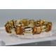 A Charles de Temple Gold Bracelet with Citrines, signed c de t..Marked with London import - Image 2 of 16