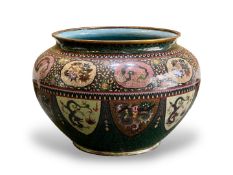 A large Japanese Cloisonne Jardiniere, Meiji