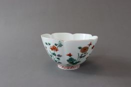 A Japanese Arita Bowl with Kakiemon type enamels, c.1700