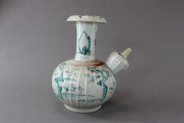 A Japanese Kendi of early Kakiemon type, late 17th century