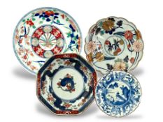 Four Japanese Porcelain Bowls and Dishes,c.1700