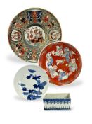 Four Japanese porcelain items, 19th century