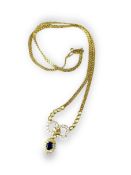An Exquisite Sapphire and Diamond Necklace, set in 18ct gold