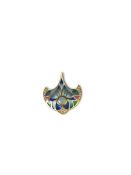 An Art Nouveau Style Plique A Joue Enamel and Diamond Pendant