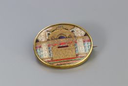A Fine Indian Miniature set in a Gilt Brooch