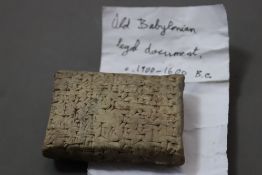 A cuneiform tablet, Old Babylonian 1900/1600 BC.