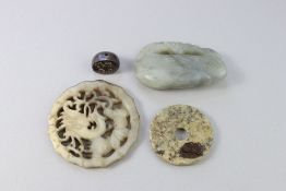A Group of Carved Jades and Seal