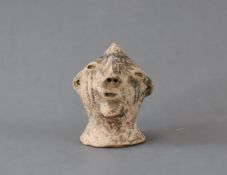 A Pottery Majiayao Head of a Man, probably Neolithic period