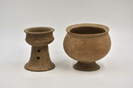 Two Pottery Vessels, Neolithic period, Dawenkou culture, c. 4300-2400 BC