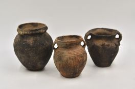 Three Pottery Jars, , Neolithic period, Qijia culture, 2050 - 1700 B.C.